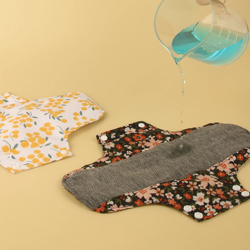 Reusable Graphene Menstrual Pads Set – 6PCS Washable Sanitary Liners