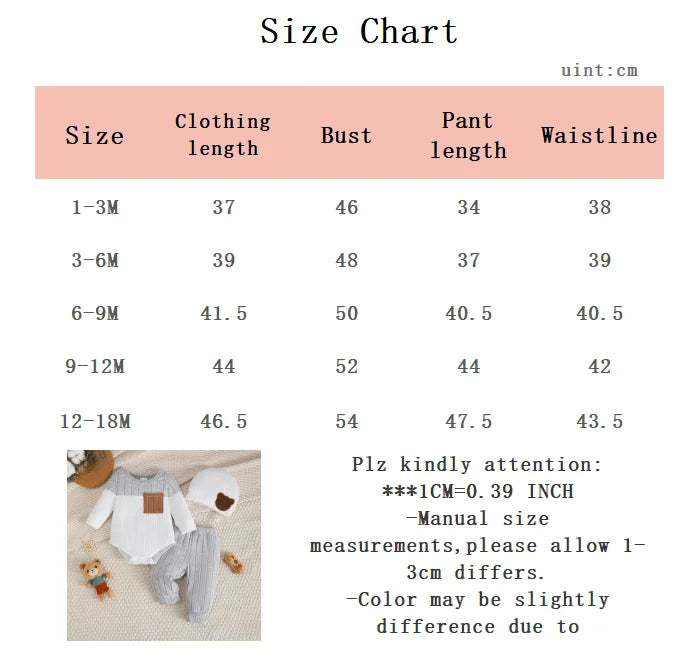 Color Block Baby Boy 3-Piece Outfit Set (Bodysuit, Pants & Hat)