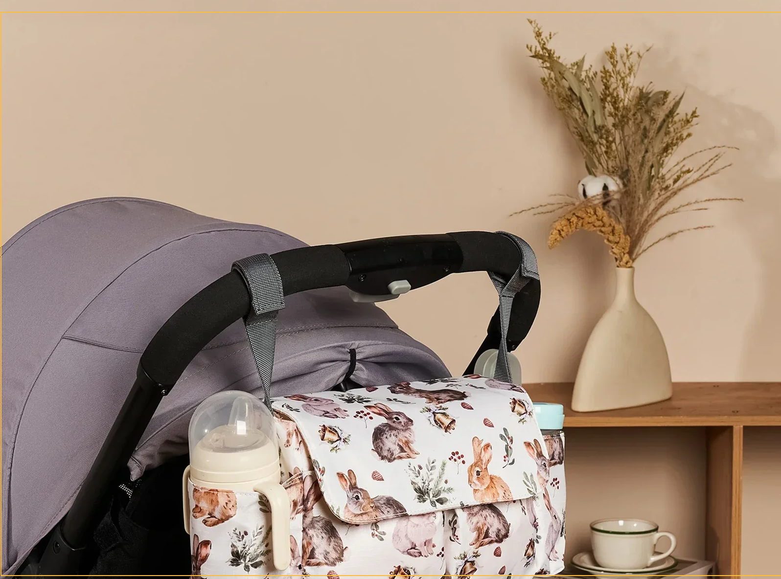 Cartoon Waterproof Baby Stroller Organizer Bag