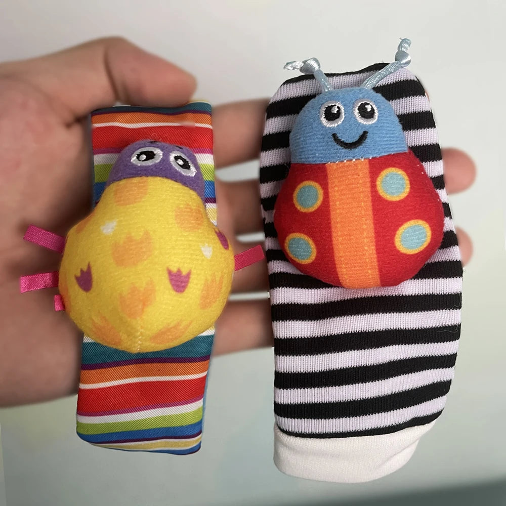 Adorable Baby Rattle Socks & Wrist Toys