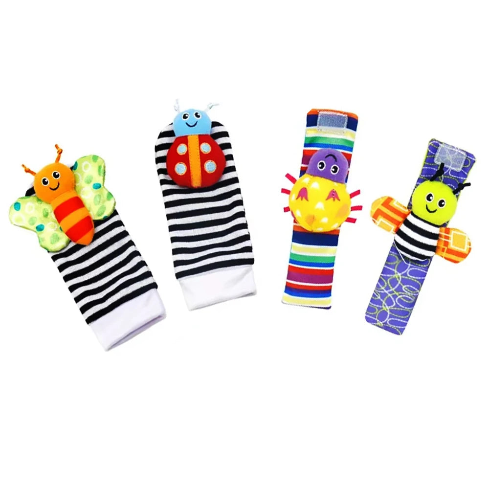 Adorable Baby Rattle Socks & Wrist Toys