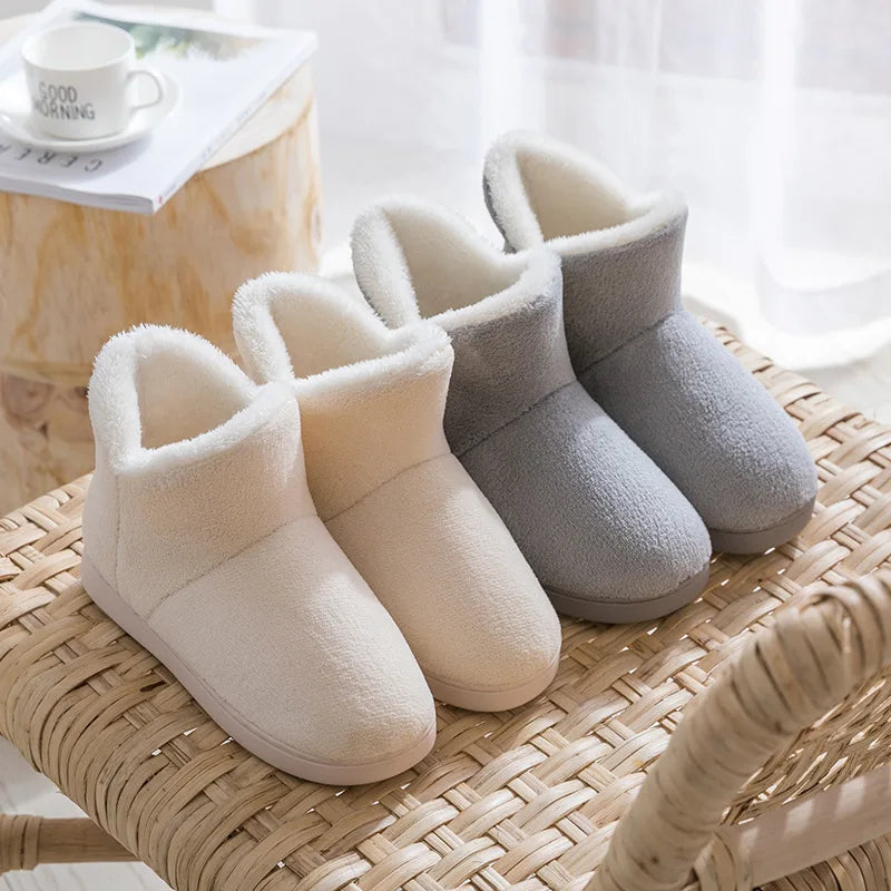 Cozy Winter Home Slippers – Warm, Soft & Non-Slip for Couples