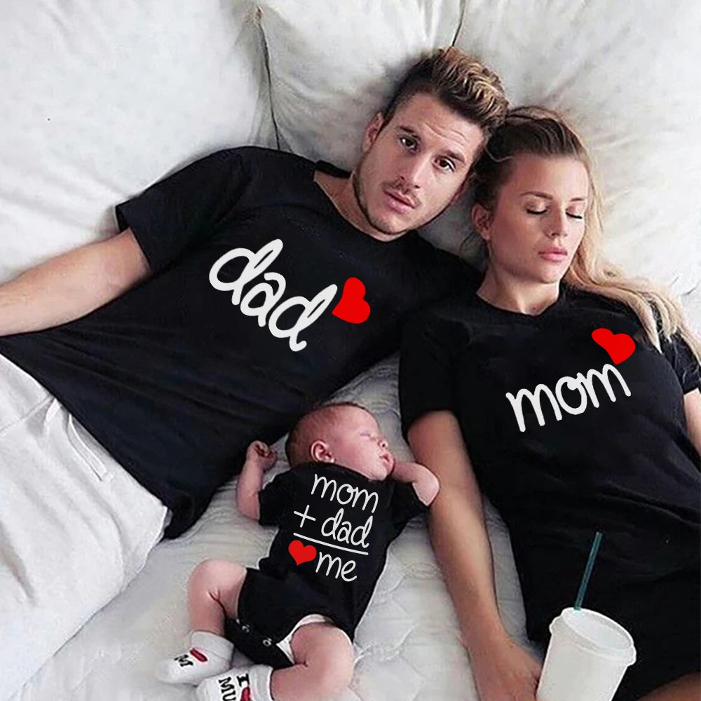 Dad, Mom & Me Matching Family T-Shirts – Mommy, Daddy & Kids Outfits