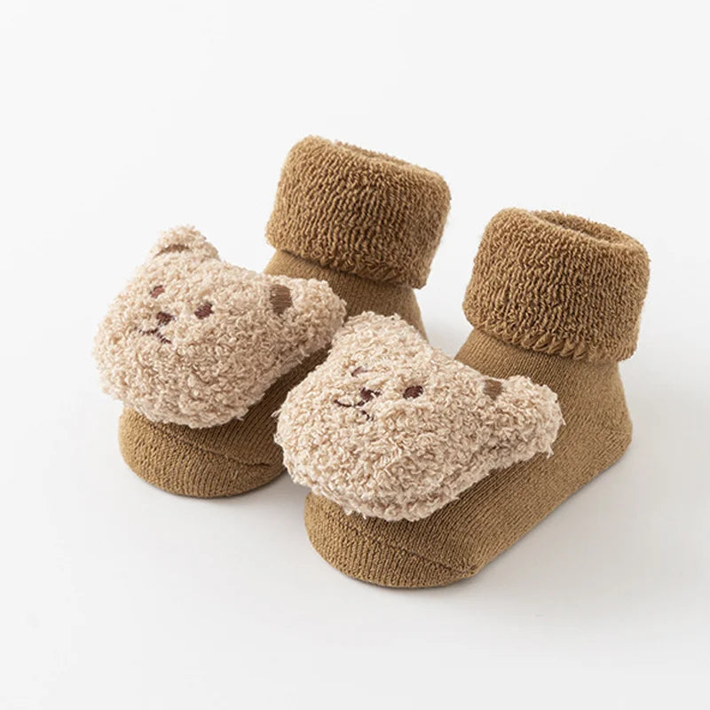 Cute Bear Winter Anti-Slip Baby Socks