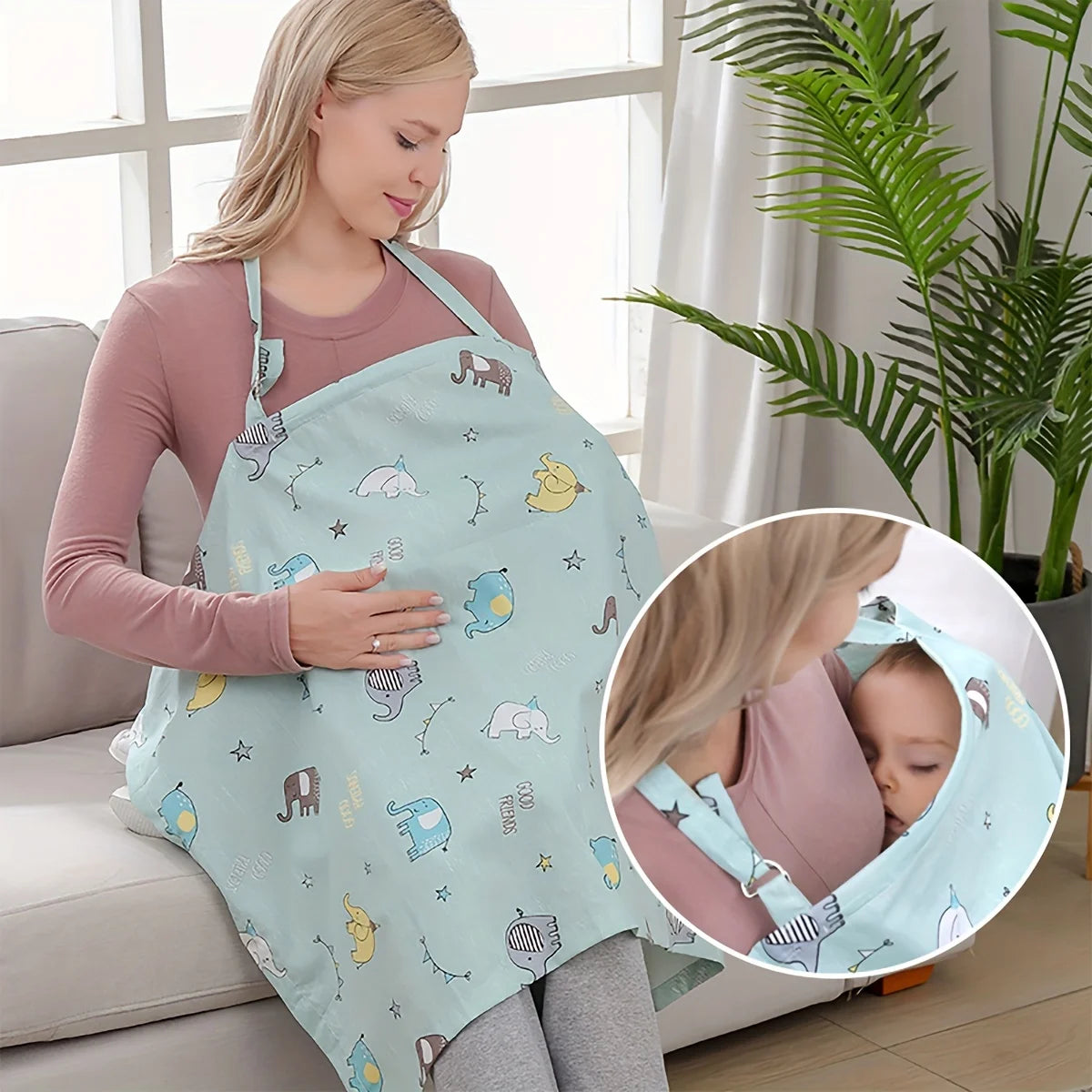 Breathable Nursing Cover & Stroller Scarf