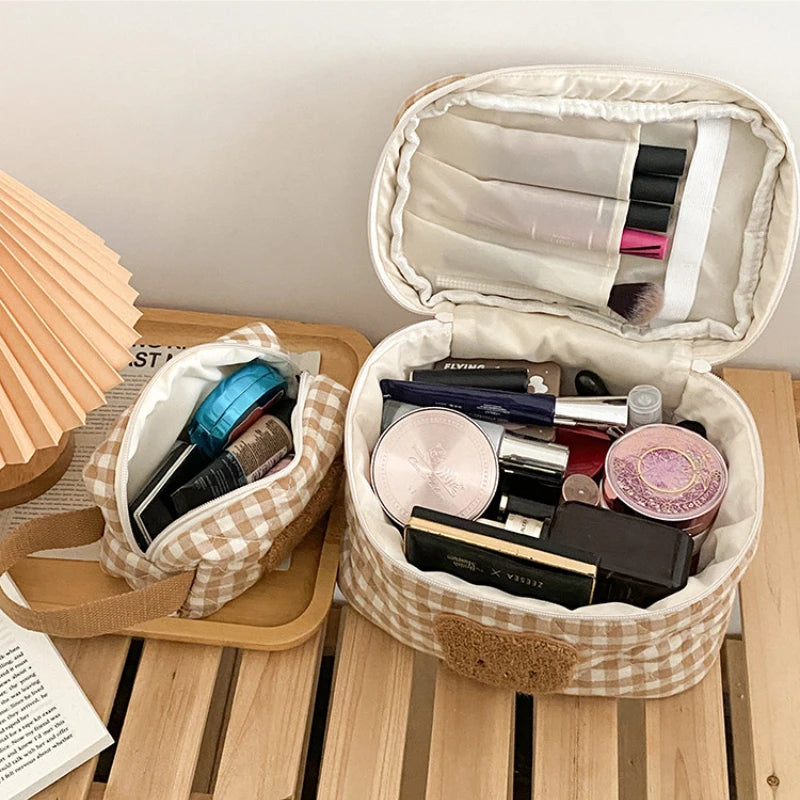 Cute Bear Mom Makeup & Baby Organizer Bag