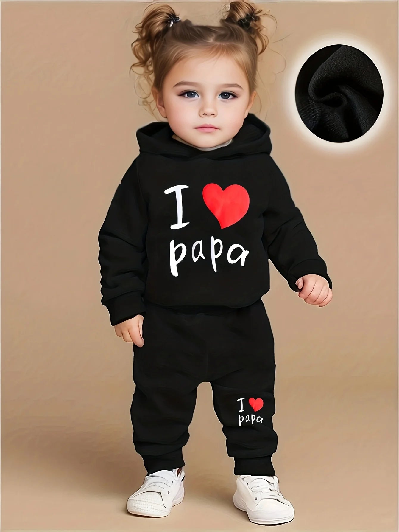 Baby Girl Fleece Hoodie & Jogger Set