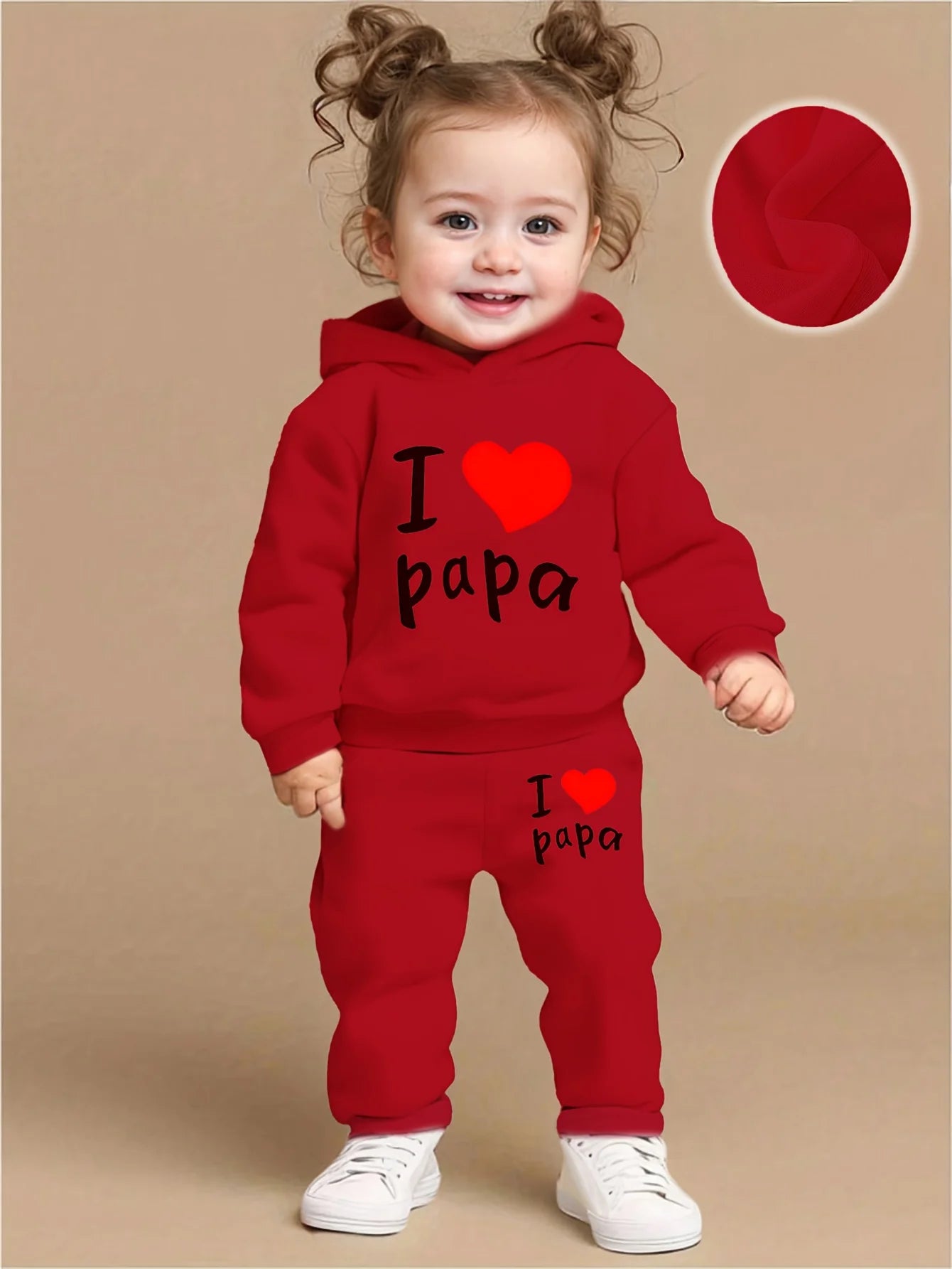 Baby Girl Fleece Hoodie & Jogger Set