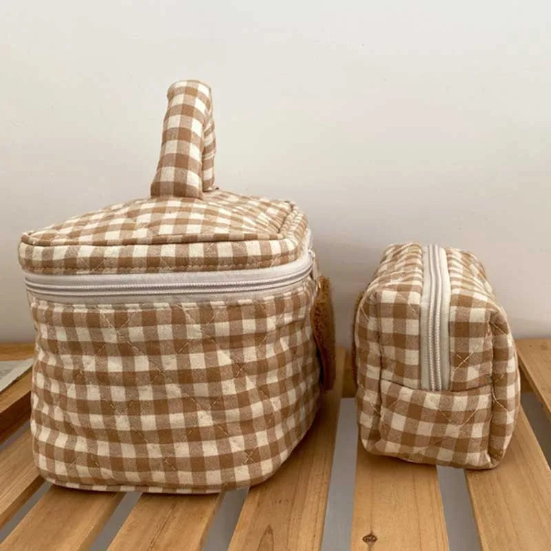 Cute Bear Mom Makeup & Baby Organizer Bag