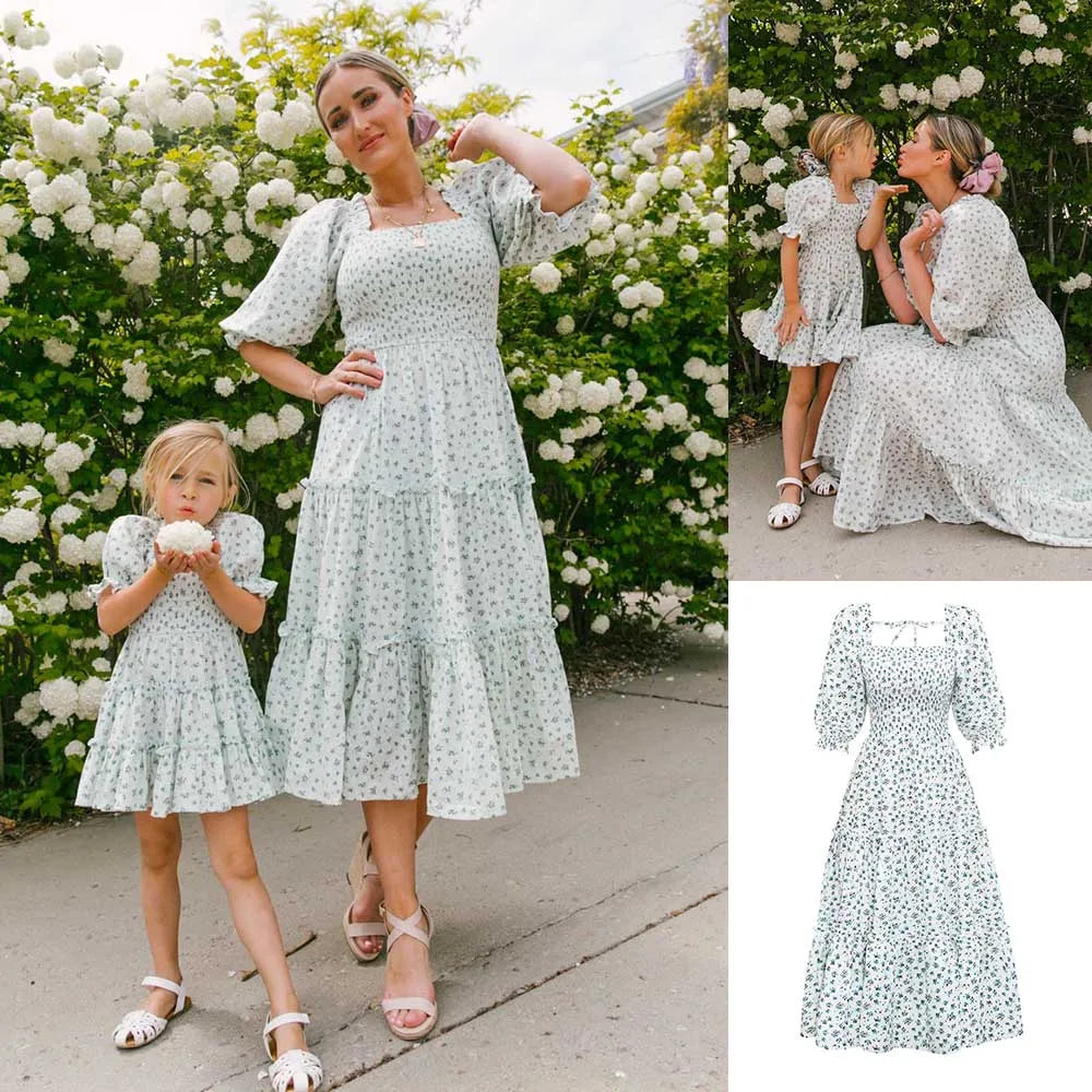 Mommy & Me Matching Family Dresses – Women & Kids Outfit Set