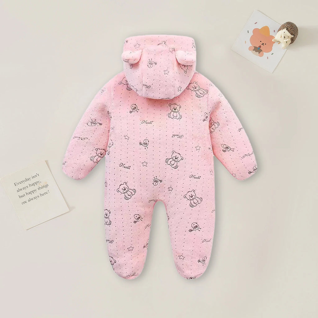 Warm Baby Romper – Soft Cartoon Jumpsuit 0–12M