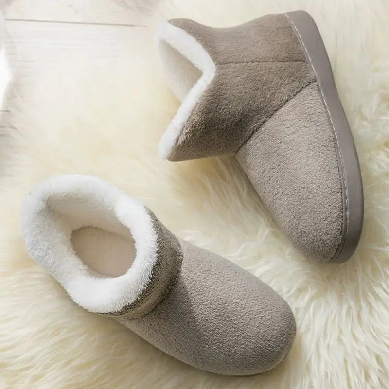 Cozy Winter Home Slippers – Warm, Soft & Non-Slip for Couples
