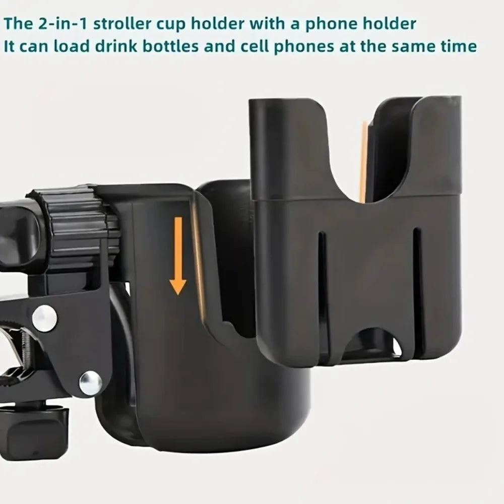 Smart 2-in-1 Stroller Cup & Phone Holder