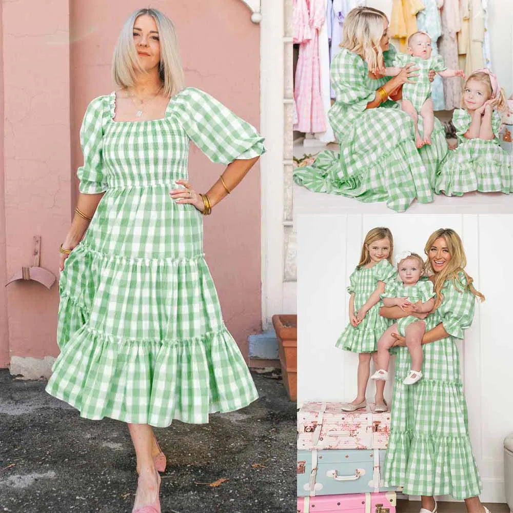Mommy & Me Matching Family Dresses – Women & Kids Outfit Set