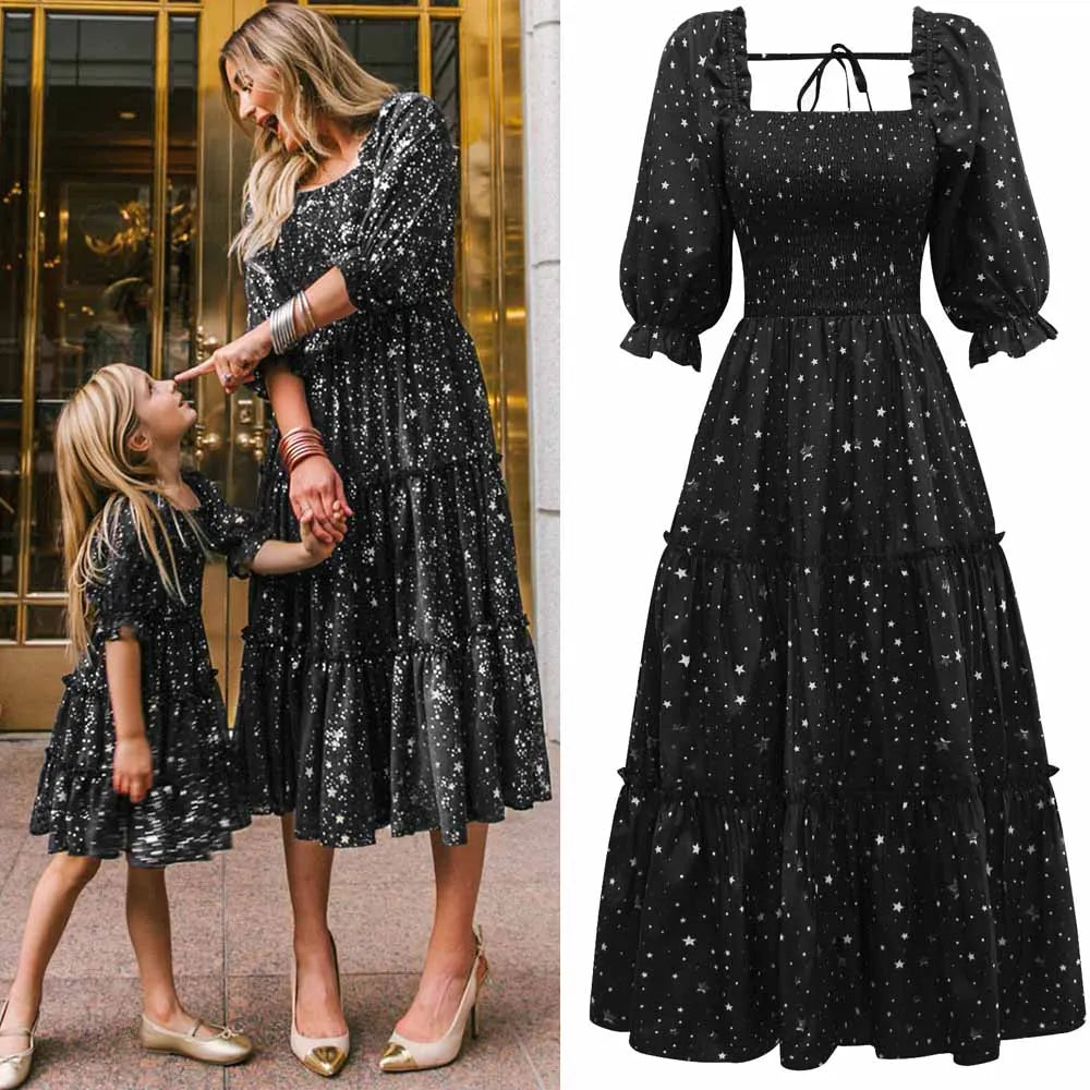 Mommy & Me Matching Family Dresses – Women & Kids Outfit Set