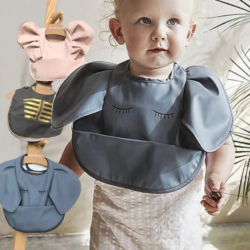 Cute Waterproof Angel Wing Baby Bib – Soft, Stylish & Easy to Clean