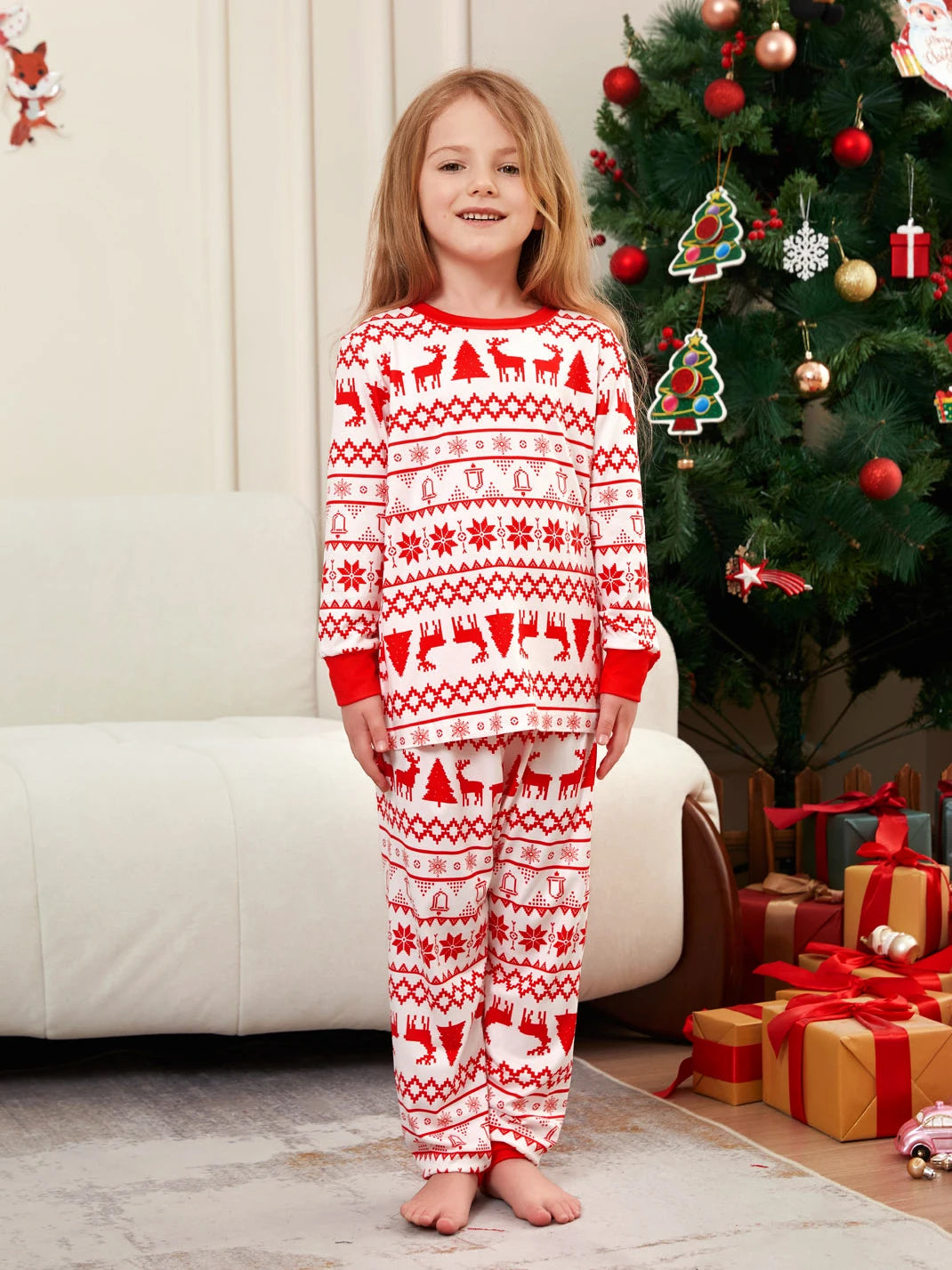 Family Xmas Matching Pajamas – Mom, Dad & Kids Set
