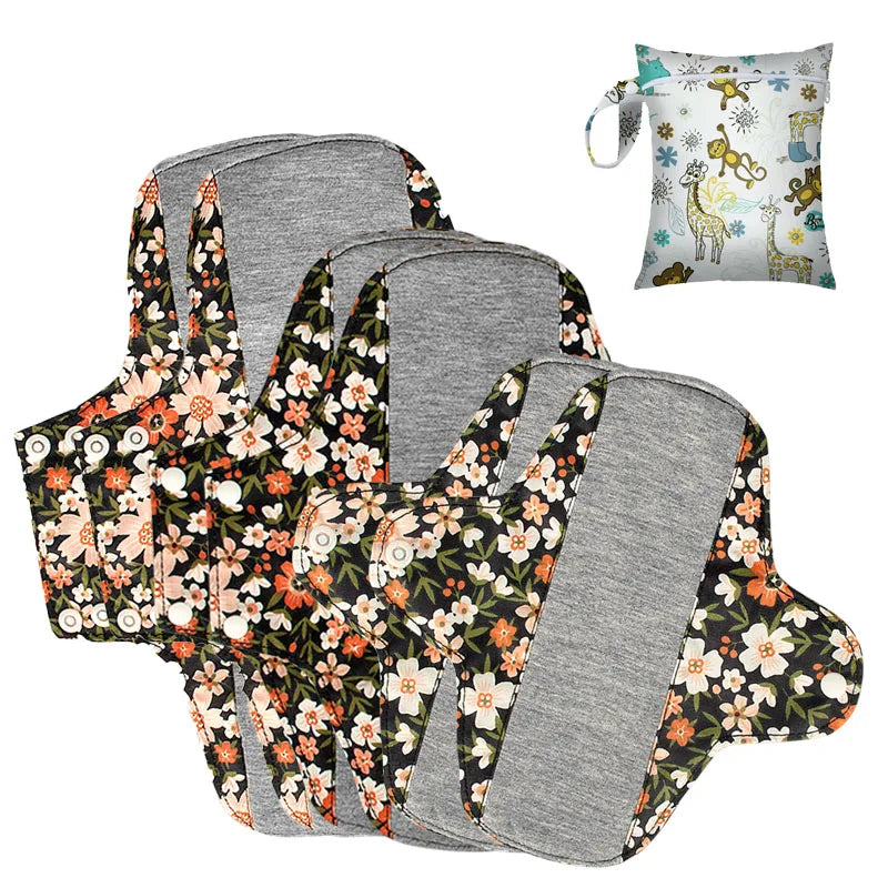 Reusable Graphene Menstrual Pads Set – 6PCS Washable Sanitary Liners