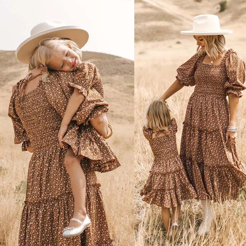 Mommy & Me Matching Family Dresses – Women & Kids Outfit Set