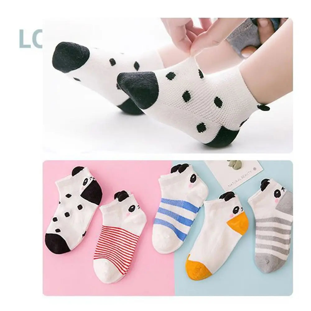 5 Pairs Cute Panda Kids Socks 🐼🧦