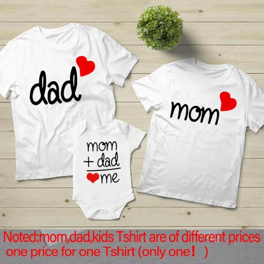 Dad, Mom & Me Matching Family T-Shirts – Mommy, Daddy & Kids Outfits