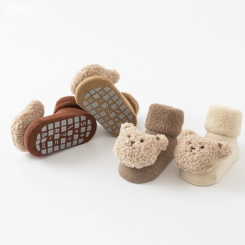 Cute Bear Winter Anti-Slip Baby Socks