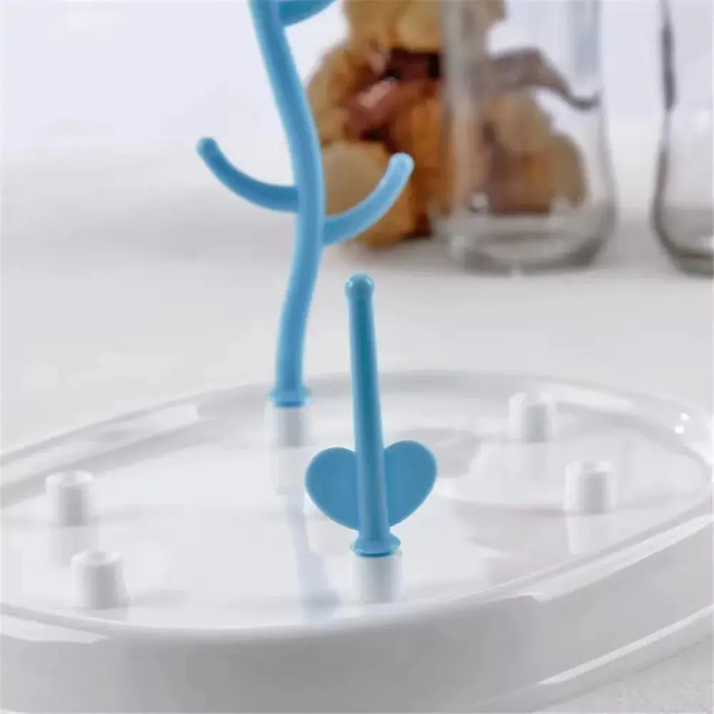 Tree-Shaped Baby Bottle Drying Rack