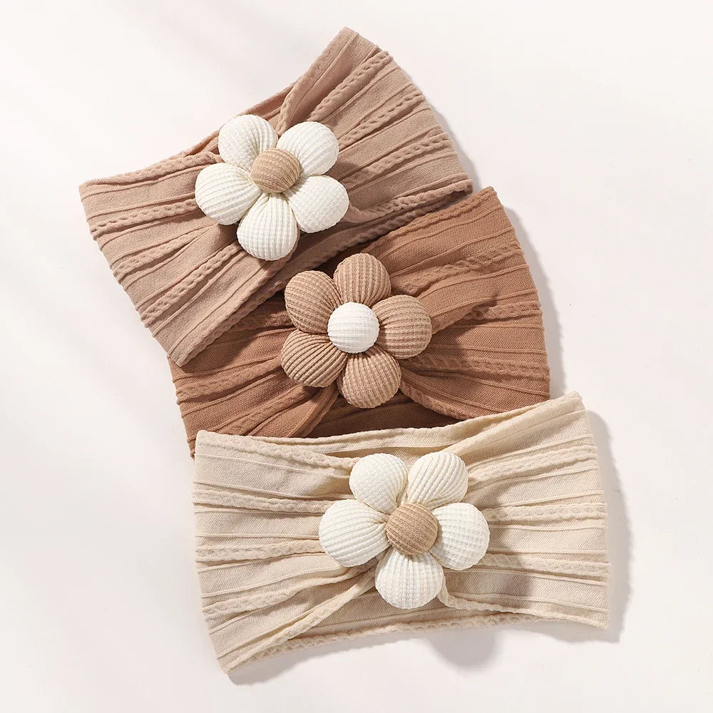 2PCS Baby Girl Flower Headband & Sock Set