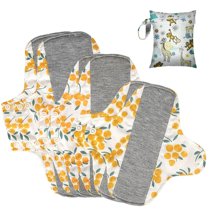 Reusable Graphene Menstrual Pads Set – 6PCS Washable Sanitary Liners
