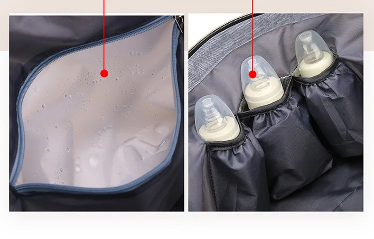 Large Waterproof Mommy Hospital & Travel Diaper Bag