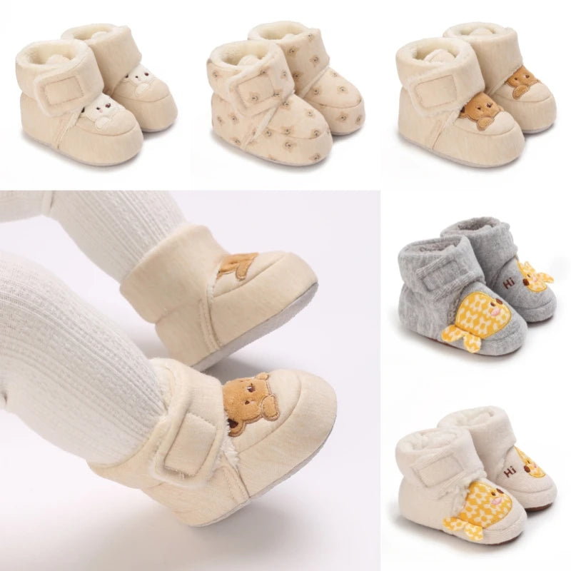 Cute Cartoon Cotton Toddler Shoes