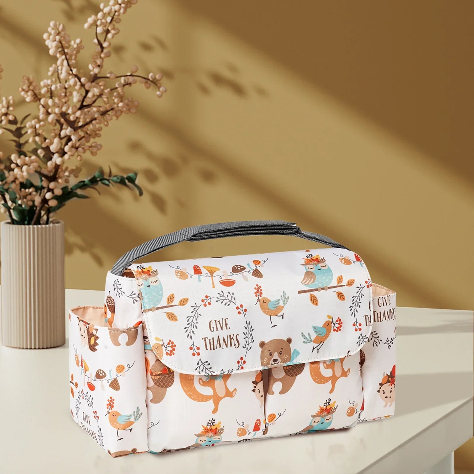 Cartoon Waterproof Baby Stroller Organizer Bag
