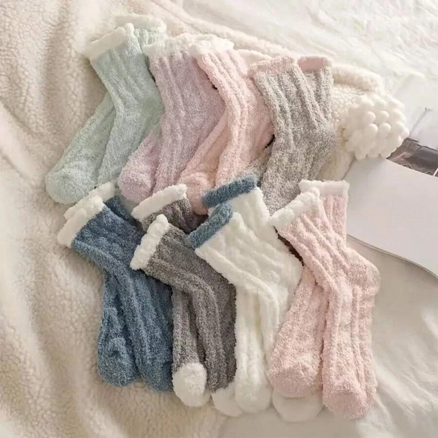 Cozy Fuzzy Winter Socks