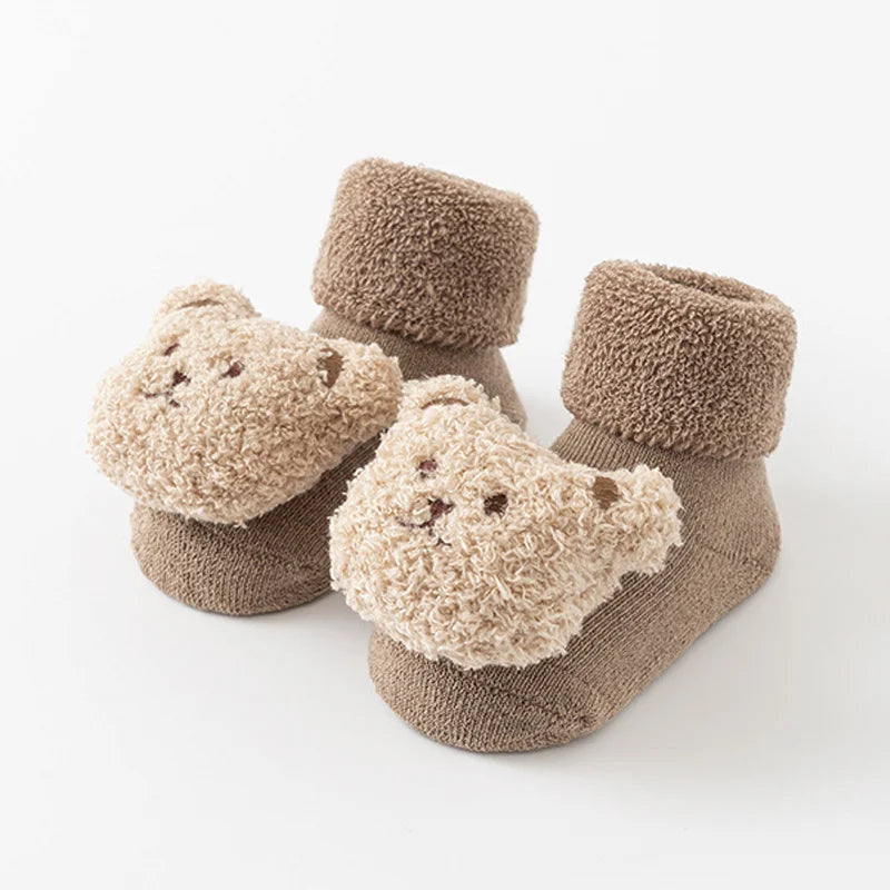 Cute Bear Winter Anti-Slip Baby Socks