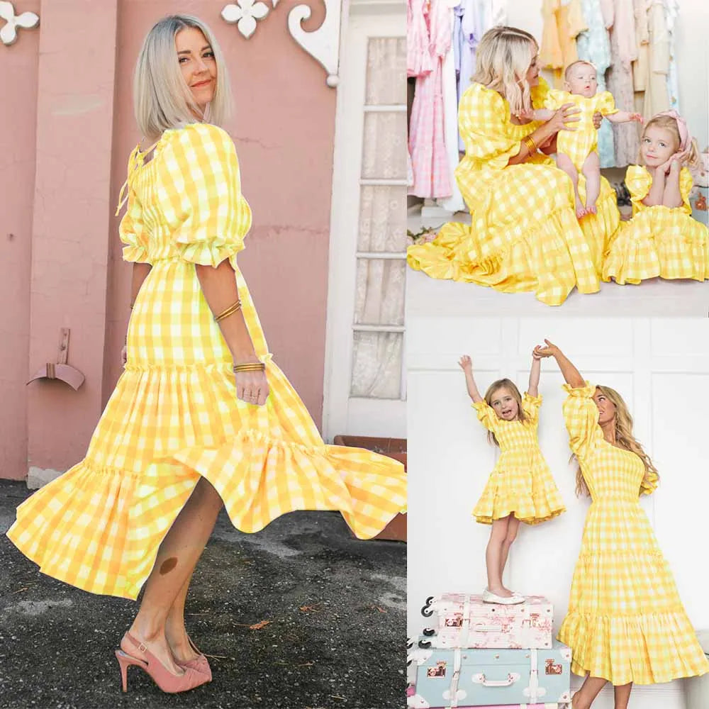 Mommy & Me Matching Family Dresses – Women & Kids Outfit Set