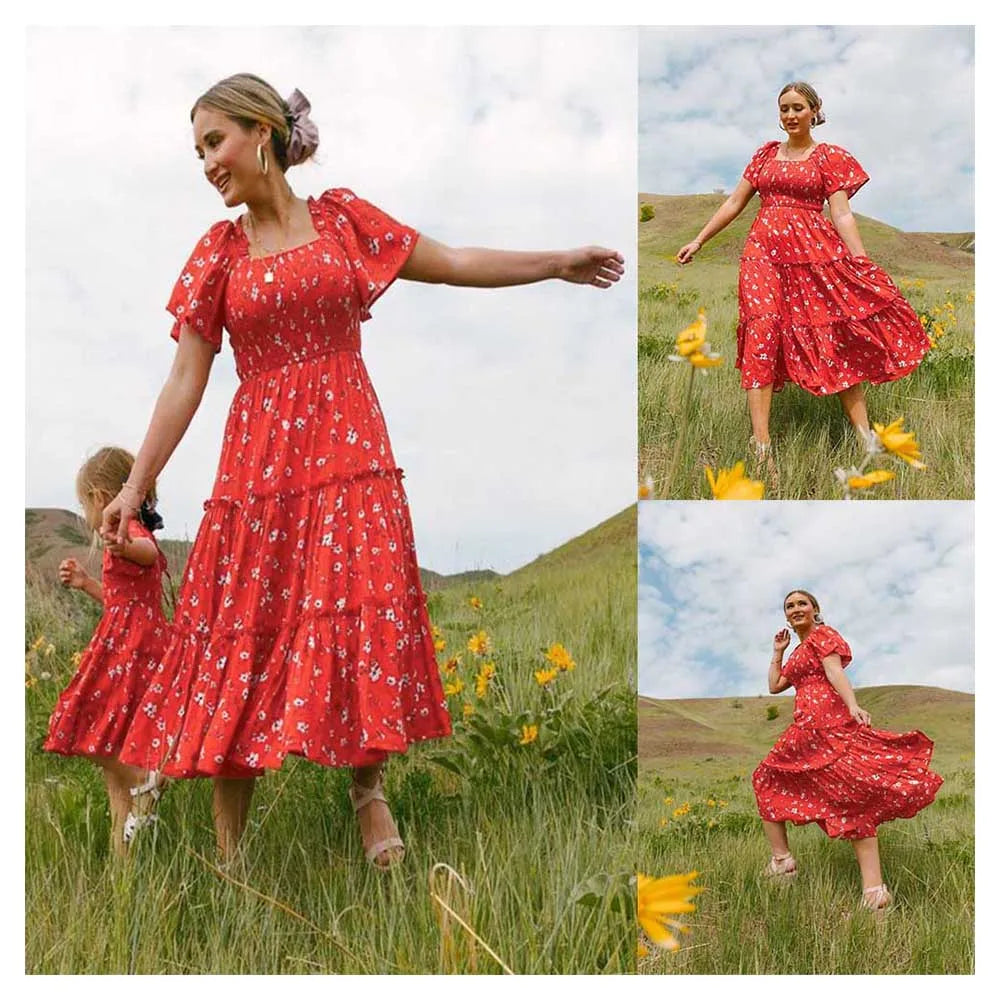 Mommy & Me Matching Family Dresses – Women & Kids Outfit Set