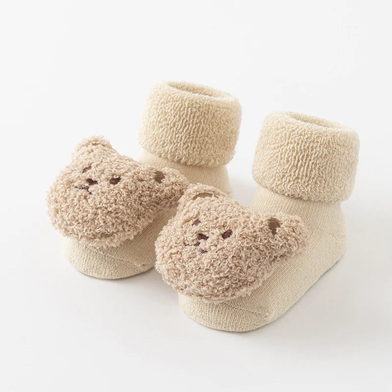 Cute Bear Winter Anti-Slip Baby Socks