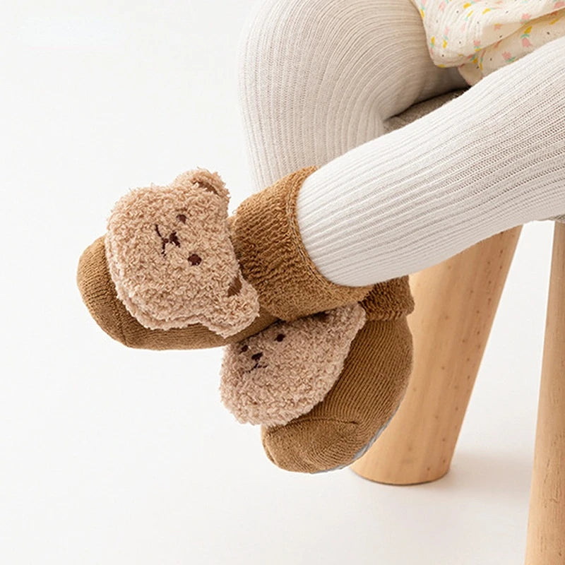Cute Bear Winter Anti-Slip Baby Socks