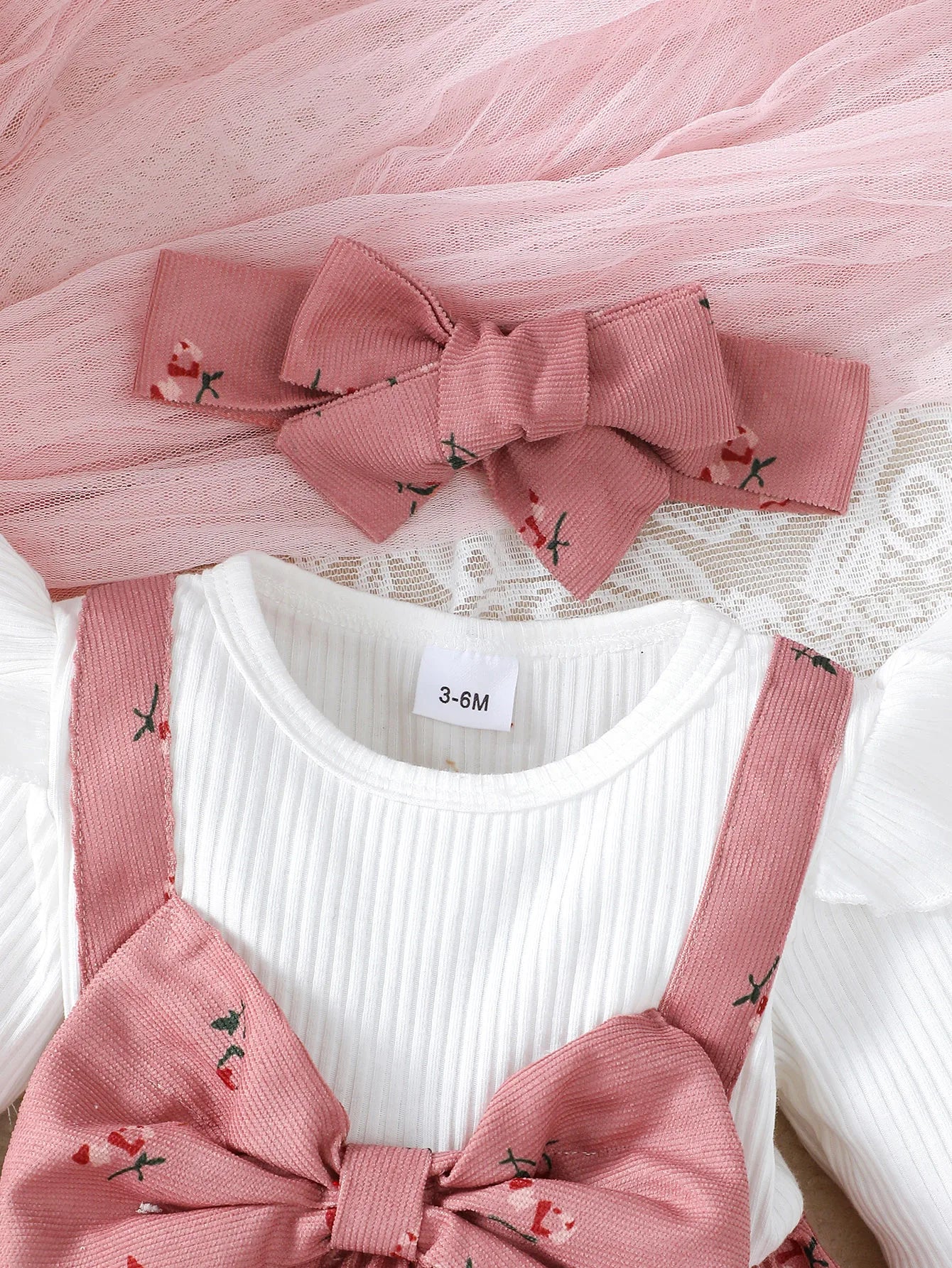 Baby Girl Floral Bow Dress Set