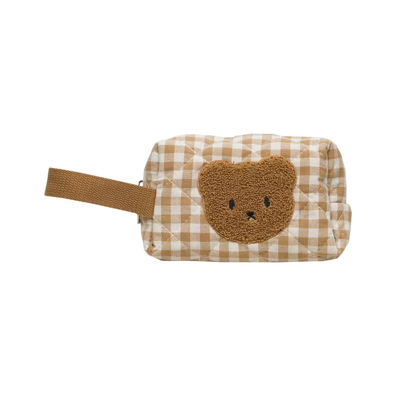 Cute Bear Mom Makeup & Baby Organizer Bag