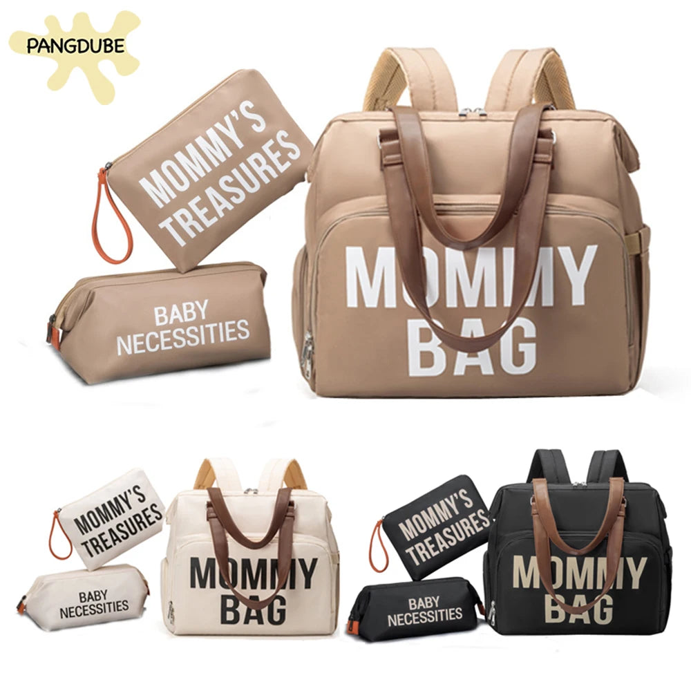PANGDUBE 3-in-1 Large Capacity Mom  Diaper Backpack