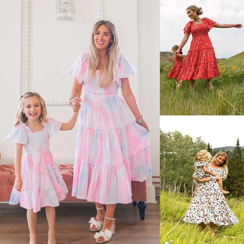 Mommy & Me Matching Family Dresses – Women & Kids Outfit Set