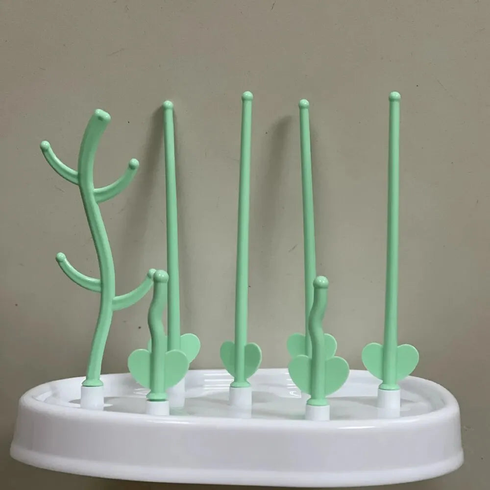 Tree-Shaped Baby Bottle Drying Rack