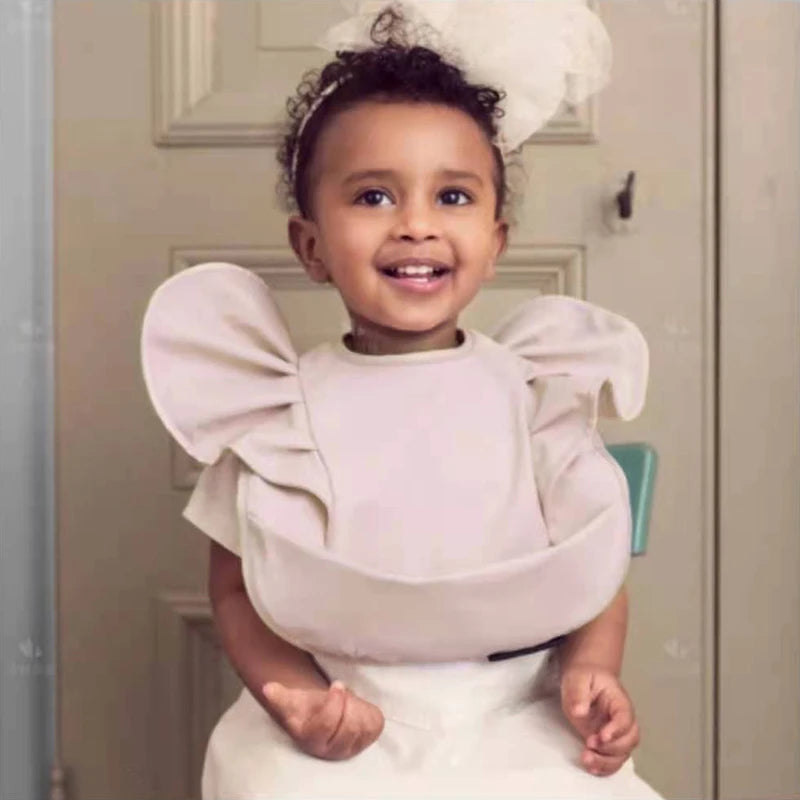 Cute Waterproof Angel Wing Baby Bib – Soft, Stylish & Easy to Clean
